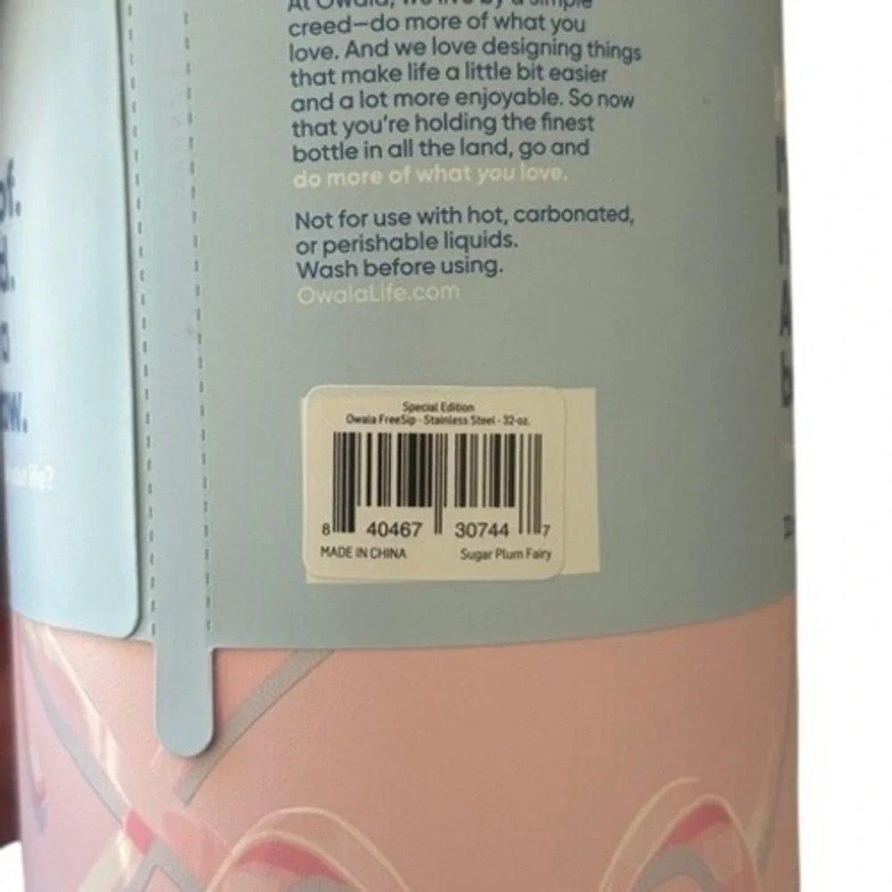 Owala Freesip 32 oz Holiday Collection Sugar Plum Fairy, NWT